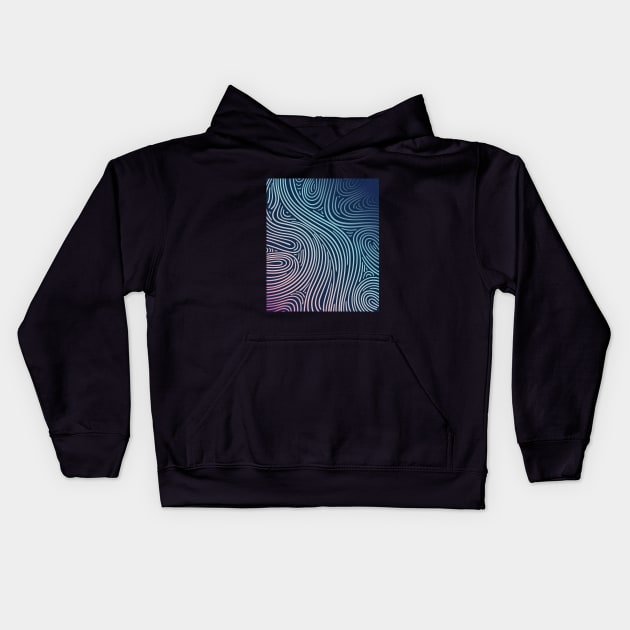 Colorful doodle art in pink and purple shades. Modern abstract digital drawing I enjoyed creating. Kids Hoodie by azziella